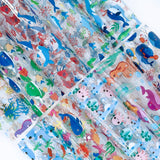 ONEART | 10 Pieces Clear PVC Vinyl Sheets, A4 Size See Through Waterproof Vinyl Fabric for Bows Earrings Making-Ocean Animals