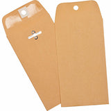 Business Source 36669 Hvyduty Clasp Envelopes 33/8Inch x6Inch 100/BX Brown Kraft