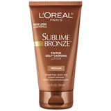 Loreal Paris Sublime Bronze Tinted Self Tanning Lotion Medium Natural Tan 5 Fl. Oz -Like New