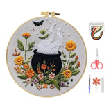 Ecomistiq Embroidery Kit Creative Stitch Kit For Beginners Adults Gift Pot Pattern | Stitch Kits | Hand Embroidery Kits | Embroi