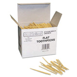 o Chenille Kraft o Flat Wood Toothpicks, 2,500 per Pack