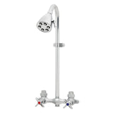 Speakman SC1220AF Commander VandalResistant Industrial Exposed Shower with Cross Handles and S2252 Brass Shower Head, Polish
