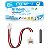 CQRobot JST 2.54mm XH SMD 2-pin 22AWG Electronic Computer Silicone Female Socket Connector Cable 21cm, Beige IC Male Plug and He