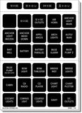 Blue Sea Systems Panel Labels Large Format Weatherdeck Label Kit (120 Labels)