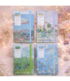 Prescent Landscape Theme A5 Lined Diary With Elastic Band Closure, Artistic Painting Cover (Pack Of 2)