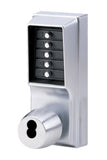Simplex 1021B26D Kaba 1000 Series Combination Entry Cylindrical Mechanical Pushbutton Lock with Knob, Cylindrical 13mm Throw L