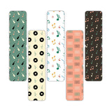 woopme Musical Theme Magnetic Bookmark for Book Lovers Readers Students Gift Magnetic Page Clips Folding Set of 5
