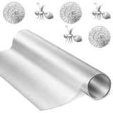 Yaocom 1 Roll Widen Aluminum Metal Crafts DIY Foil 18 Inch x 10 ft x 0.1 mm Thick for Art Project Aluminum Flashing Roll Wide Sh