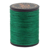 FANDOL 100% Natural Linen Thread Waxed Thread for Bookbingding, Leather Sewing, Beading or Macrame (Green)