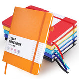 Thboxes 6 Pack A5 Lined Journal Notebooks, Hardcover, 160 Pages, Multicolor