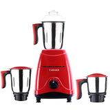 TABAKH Indian Mixer Grinder | 3 Stainless Steel Jars | 650 Watts | 110-Volts | Red-New