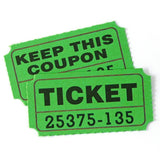 DGBDPACK 100 Raffle Tickets, 50/50 Double Ticket, Bold Numbers for Easy Reading, Ticket for Events, Entry, Class Reward & Prizes