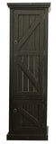 American Heartland Rustic Single Door Pantry, Rustic Antique Black