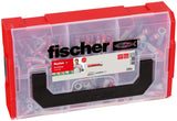 fischer FIXtainer Duopower - Power and Smart Box Set, Universal Plug, 210pcs (Whitout Screws) Folding Expansion Home Renovation 