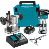 Makita XTR01T7 18V LXT LithiumIon Brushless Cordless Compact Router Kit