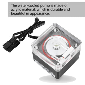 Water Cooling Pump, 800L/H PC Water Cooling Integrated Mute Support PWM for CPU Cooling System.