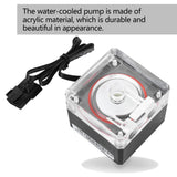 Water Cooling Pump, 800L/H PC Water Cooling Integrated Mute Support PWM for CPU Cooling System.
