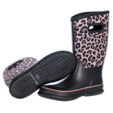 WTW Womens Mid Calf Rain Boots - Waterproof Insulated Neoprene Rubber Boots Mud Outdoor Hunting Garden Boots