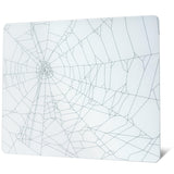 XVX Glass Mousepad for Gaming, White Spider Webs Hard Gaming Mouse Pad, Professional Large Mouse Mat 410mm*310mm, Special Glass 