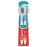 Colgate 360 Toothbrush with Tongue and Cheek Cleaner, Medium 2 Count
