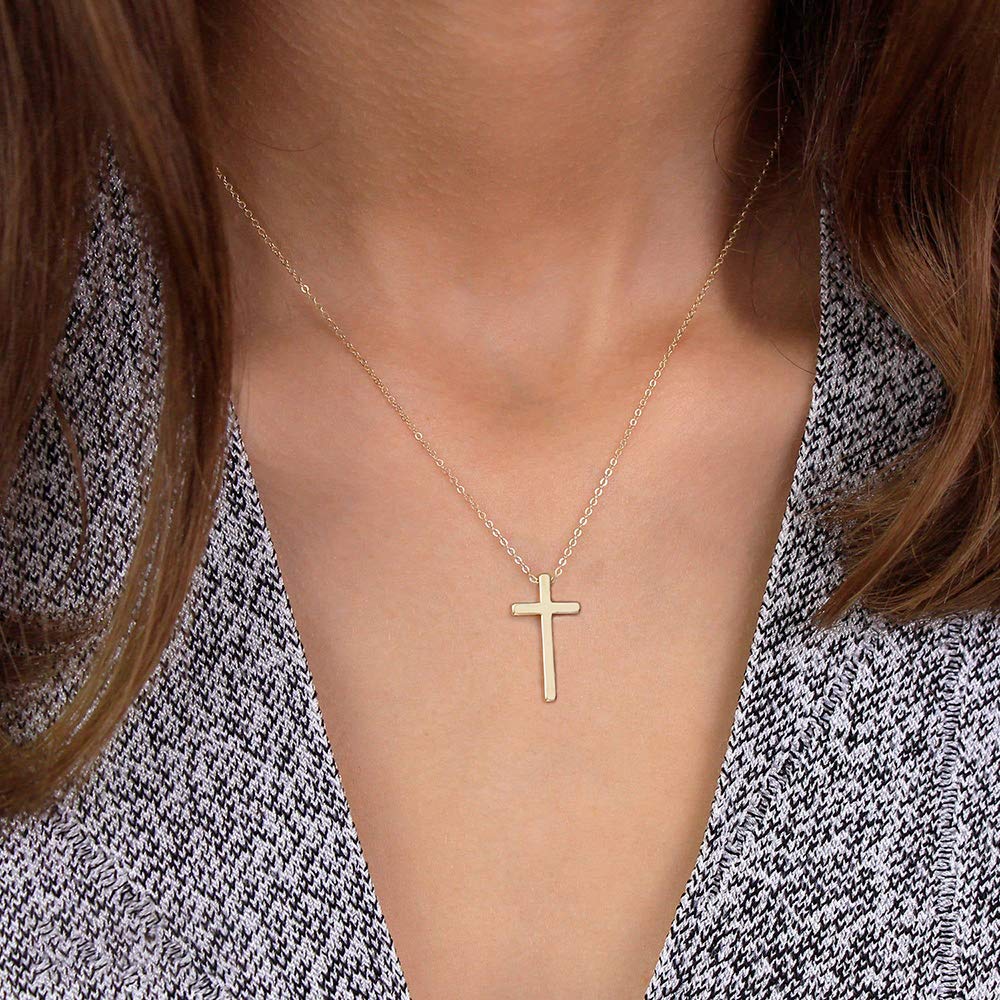 IEFLIFE Christian Gifts for Women, Baptism Gifts, Confirmation Gifts, First Communion Gifts | Cross Necklaces for Women