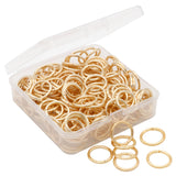 Auvoau 100Pcs Open Jump Rings 18mm KC Gold Jewelry Connectors for Jewelry Findings Making Supplies,Bracelets,Keychain,Necklace,A