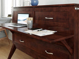 Northampton Full Murphy Bed Desk In Walnut