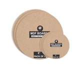 Variety Canvas 9 Piece 6[3] 3[3] MDF Round Boards for Art and Craft, Wood MDF Sheets for Craft Work, DIY MDF Cutouts