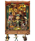 Ahilmrn DIY Book Nook Kit for Adults Miniature House Dollhouse Wooden 3D Puzzle Bookend Bookshelf Insert Decor, Marionette Theat