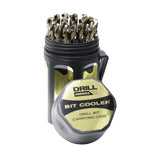 Drill America DWD29JCOPC 29 Piece M35 Cobalt Drill Bit Set in Round Case (1/16 1/2 X 64ths), DWDCO Series