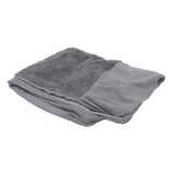 Furhaven Replacement Dog Bed Cover Plush & Suede Sofa-Style, Machine Washable - Gray, Jumbo Plus (XX-Large)