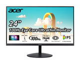 Acer SB242Y EBI 23.8 Full HD (1920 x 1080) IPS Zero-Frame Gaming Office Monitor | AMD FreeSync Technology Ultra-Thin Stylish Des
