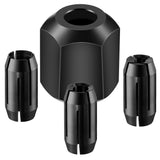 Dreyoo Replacement Collet and Nut Kit Compatible with CN1, Silver, 3 Collets (1/8-inch, 5/32-inch, 1/4-inch) and 1 Nut for Spira