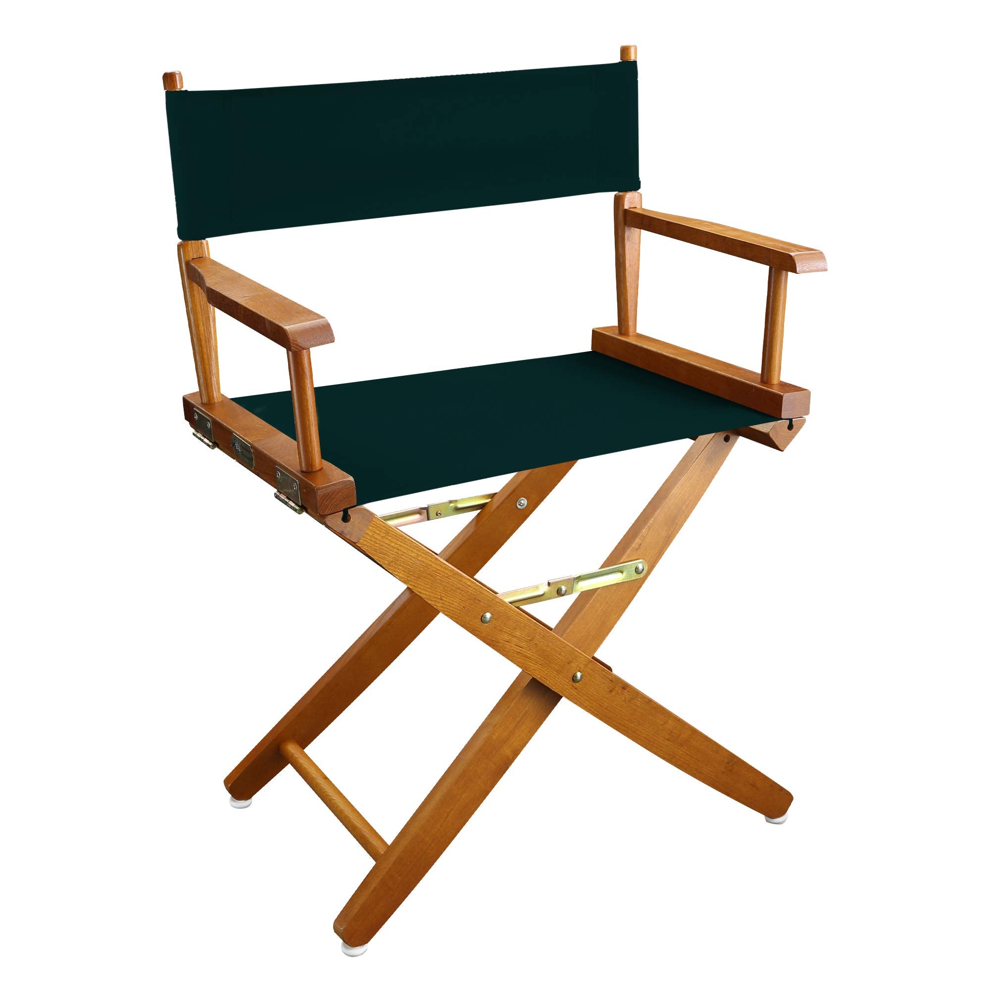 American Trails Extra-Wide Premium 18' Director'S Chair Mission Oak Frame With Hunter Green Canvas