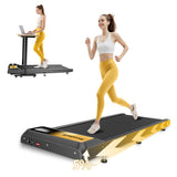 Compact Walking Treadmill - 2.5HP Under Desk Treadmill for Office & Home, 265lbs Capacity Treadmills for Home, APP & Remote Cont