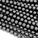 Zenkeeper 108 Pcs Hematite Gemstone Beads for Jewelry Making 8 MM Hematite Gemstones Loose Stone Beads