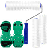 Leumoi 9 Inch Screed Spiked Roller 3 Self Leveling Concrete Epoxy Roller Spike Shoes for Epoxy Flooring Cement Floor Leveling To