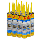 Sikaflex 1A Polyurethane Premium Grade High Performance Elastomeric Sealant, 10.3 fl oz Capacity, Aluminum Gray, 12 Tubes