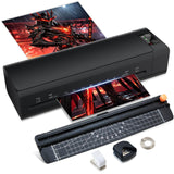 A3 Laminator Machine,13 Inch 9-in-1 Laminating Machine with Laminating Sheets,Thermal Laminator Hot & Cold with Fast Warm Techno