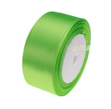 ATRBB 25 Yards 1-1/2 inch Wide Satin Ribbon Perfect for Wedding,Handmade Bows and Gift Wrapping(Apple Green)