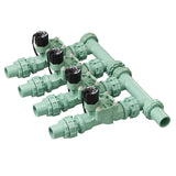 Orbit 57257 4-Valve Preassembled Sprinkler Manifold - Easy Install, Smart Controller Compatible, Works with PVC & Poly Pipe, Inc