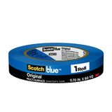 ScotchBlue Original Multi-Surface Painters Tape, 0.70 Inches x 60 Yards, 1 Roll, Blue, Paint Tape Protects Surfaces and Removes
