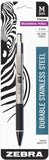 Zebra Pen M301 Mechanical Pencil, Stainless Steel Barrel, Fine Point, 0.5mm, Black Grip, 1Pack