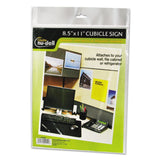 NuDell Clear Plastic Sign Holder, AllPurpose, 81/2 x 11