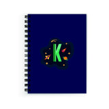 Plan To Gift Notebook For Students Alphabet K Notebook Wire Bound Spiral Printed Pages:160 (Size A5)