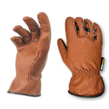 Bear Knuckles D451 Leather Driver Gloves Large - Buffalo Hide Work Gloves for Men, Heavy-Duty Durable Leather Hand Protection, B