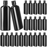 Domensi 24 Pcs Plastic Bottle Squeeze Containers with Disc Cap Travel Bottles Reusable Empty Toiletries Shampoo Containers Refil