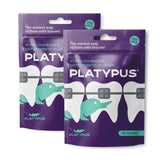 Platypus Orthodontic Flossers for Braces, 30 Count (Pack of 2), Ortho Picks for Adults & Kids, Fits Under Arch Wire, Non-Damagin