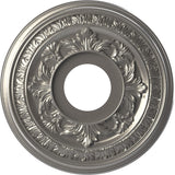 Ekena Millwork 13OD x 3 1/2ID x 3/4P Baltimore Thermoformed PVC Ceiling Medallion (Fits Canopies up to 5 1/4), Aged Dark Steel