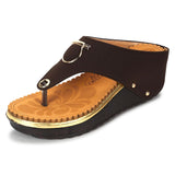Ortho Joy Doctor Fancy Slipper For Women || Orthopedic Women'S Fashionable Comfortable Slipper,Dark Brown,8,B0C96HLSMP